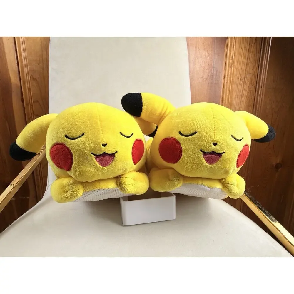Pokémon Pikachu Plush Slip-On Slippers Yellow Non-Slip Unisex kids US 5